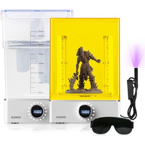 ELEGOO Mercury XS Bundle Wasch- und Aushärtungsstation, max. Aushärtungsgröße 200x260 mm