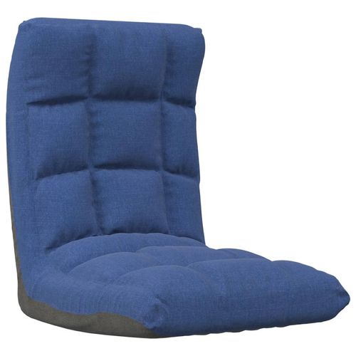 Faltbarer Bodenstuhl aus Stoff, Blau, 50x64x58 cm (B x T x H), zusammengeklappt 50x52x23 cm