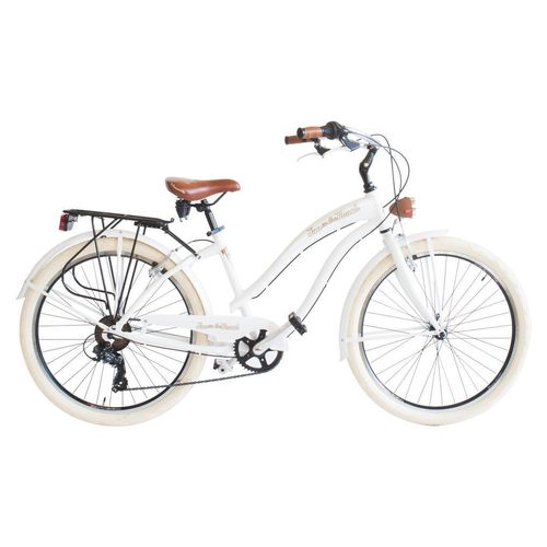 Via Veneto Bici Cruiser „Sun on the Beach Lady“ 26” 6V Weiß