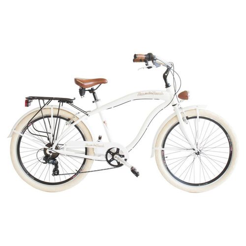 Via Veneto Bici Cruiser „Sun on the Beach“ Herren 26” 6V Weiß