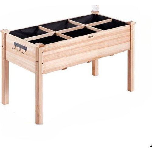 Hochwertige Holz-Gartenarbeitsplatte - 100kg Tragfähigkeit