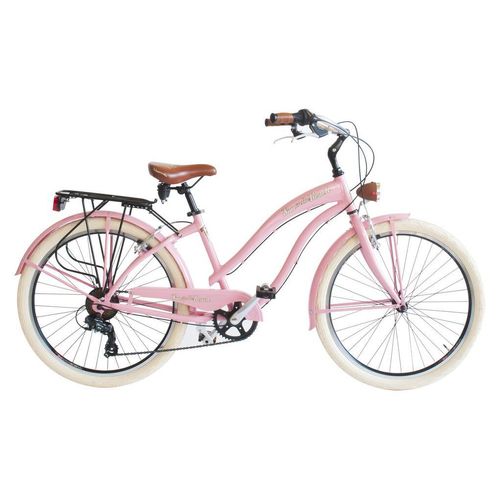 Via Veneto Bici Cruiser „Sun on the Beach Lady“ 26” 6V, rosa