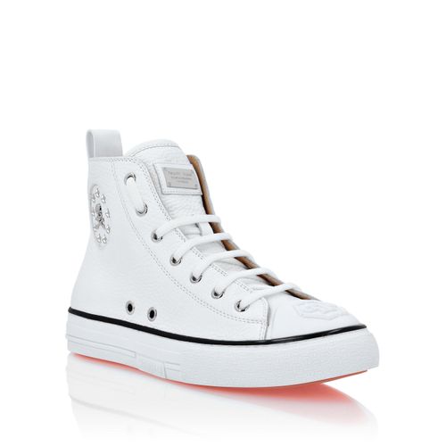 Leather Hi-Top Sneakers Megastar