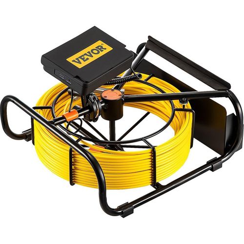 Kanalinspektionskamera 50 m 4,3-Zoll-Kanalinspektionskamera mit 6 einstellbaren LEDs 16 GB Karte