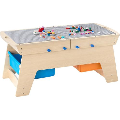 Kinderspieltisch Mehrzweck-Spieltisch mit 200 Bausteinen