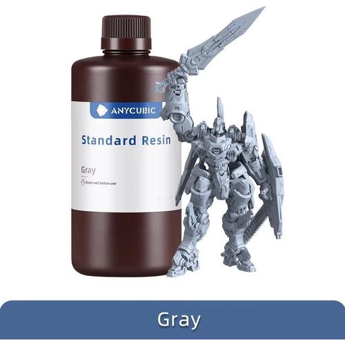 10 kg 3D-Druckerharz - UV-Resin 405 nm - Photopolymer - Hohe Präzision - Für LCD/DLP/SLA - Grau