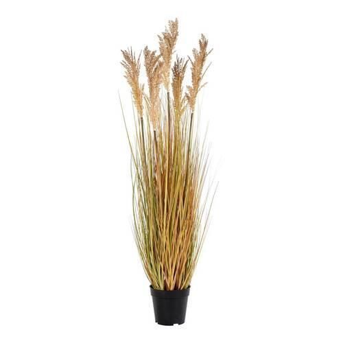 Kunstpflanze Sorghum Grass Hellbraun