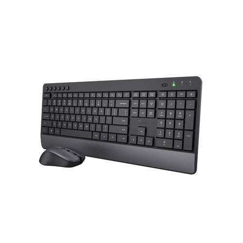 TRUST Trezo komfortables Set aus kabelloser Tastatur und Maus