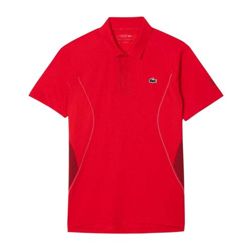 Lacoste Heren Tennis x Novak Djokovic Regular Poloshirt (Rood)