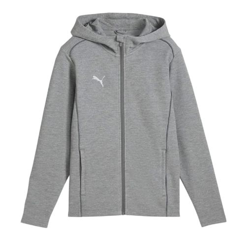 Puma Kinder/Kids TeamFINAL Casuals Jas met capuchon (Grijs)