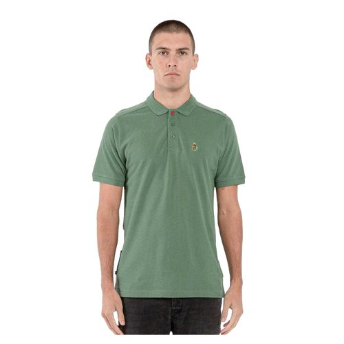 Luke 1977 Heren Robbie Geborduurd Logo Regular Poloshirt (Groen)