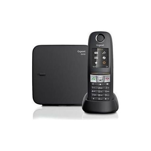 Gigaset E630, DECT-Telefon, 200 Eintragungen, Anrufer-Identifikation, Schwarz
