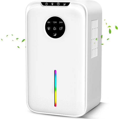 Luftentfeuchter 2.5L,Elektrischer Luftentfeuchter,Raumluftentfeuchter - Weiß