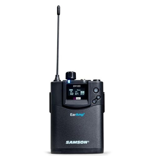 Samson EarAmp EWM100 Receiver Only - L-Band Wireless IEM Receiver with Earbuds