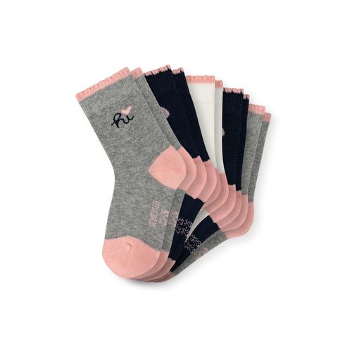 Kurzsocken SCHIESSER "Socken Legwear Kids 5er Pack", Kinder, Gr. 27-30, grau, Obermaterial: 75% Baumwolle CO. 24% Polyamid PA. 1% Elasthan EL., Socken