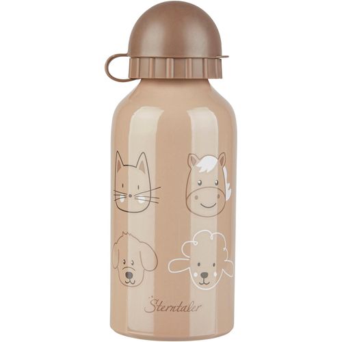 Trinkflasche STERNTALER "Bauernhof", Kinder, Gr. 400ml, beige, Aluminium, Trinkflaschen Trinkflasche, für Kinder