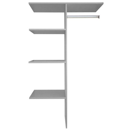 Inneneinteilung WIMEX, grau (line grau), B:87cm H:162,9cm T:50cm, Schrankinneneinteiler, Inneneinteilung Kleiderschrank-Zubehör