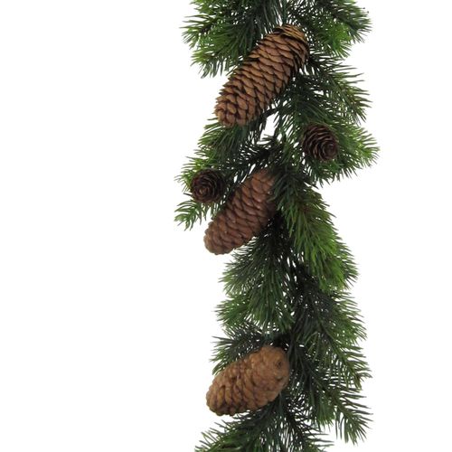 Winterliche Kunstpflanze OTTO HOME "Weihnachtsdeko, Weihnachtsgirlande", grün, L:180cm, Kunststoff, Kunstpflanzen, Weihnachtsgirlande, Girlande mit Zapfen, Länge 180 cm