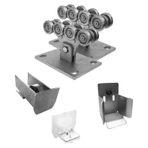 Bodenführung Set Stahl verzinkt 70x60mm Torführung Laufschiene komplett