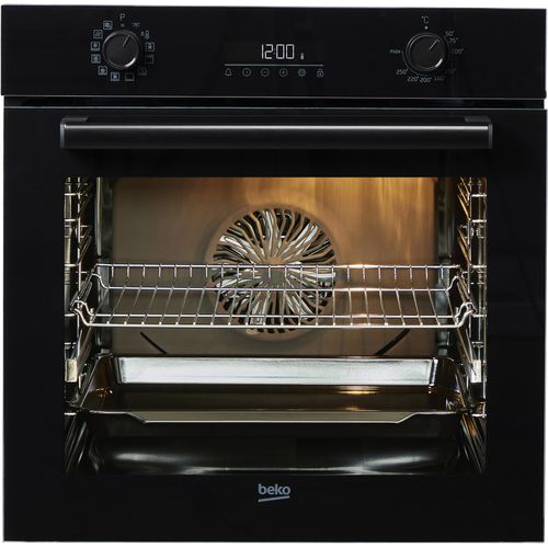 BEKO Einbaubackofen "BBIM17300B", Energieeffizienz: A (A+++-D), schwarz, B:59,4cm H:59,5cm T:56,7cm, Backöfen, Mit AirFry knusprig frittieren im Ofen – ganz ohne zusätzliches Fett, Einbaubackofen