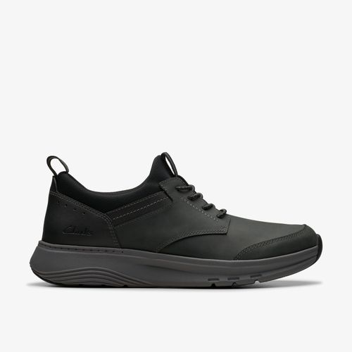 Motion Trek EZ Zwarte Leren Sneakers