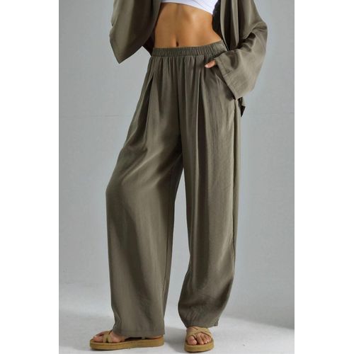 Weite gefaltete Hose