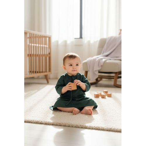 Groene Ramadan-thobe voor jongens, Emirati Eid Jubba LFS-B-TT001
