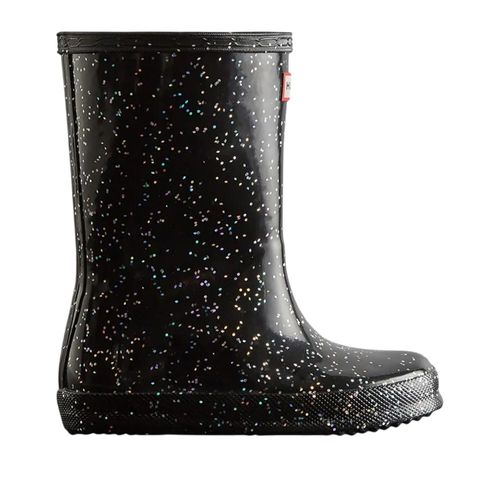 Hunter Meisjes Eerste Reuzen Glitter Wellington Laarzen (Zwart)