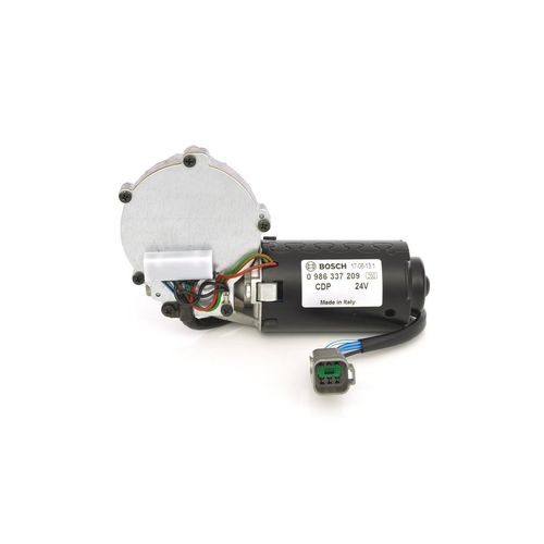 BOSCH 0 986 337 209 Wischermotor Vorne für SCANIA L,P,G,R,S - series 3 - series 4 - series P,G,R,T - series