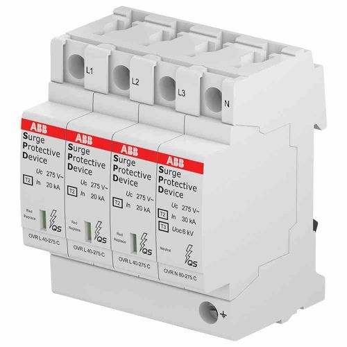 Sicherungseinbauautomat OVR T2 4L 40-275 P QS B 4-polig 16 A