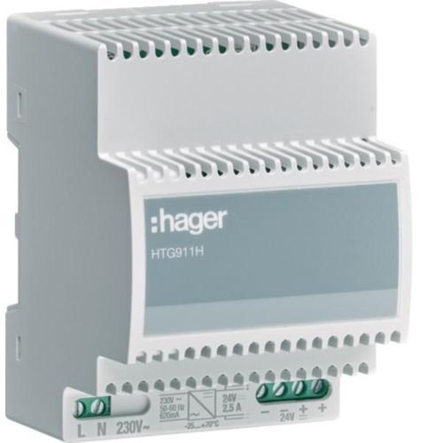 HAGER Spannungsversorgung 24 V HTG911H DC 2,5A 70°C