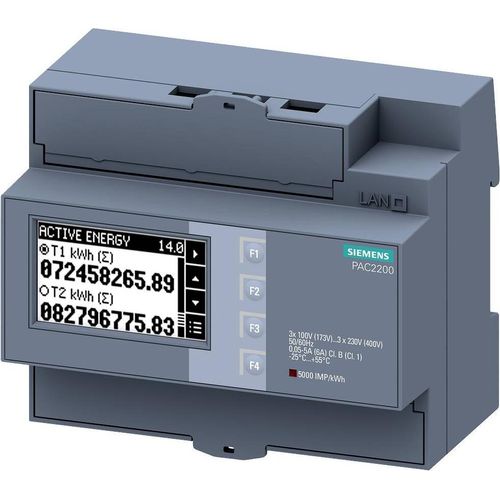 Siemens 7KM PAC2200, Leistungsstrom, kWh, IP40, 100 A, 405 g, 419 g