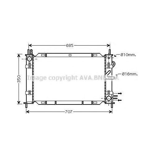 PRASCO Kühlmodul Motorkühlmodul FDM388 für FORD FOCUS (DAW, DBW) Aluminium