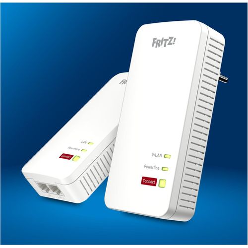 AVM FRITZ!Powerline 1240 AX - Wi-Fi Set - Powerline-Adapter-Kit 2-Port-Switch - 1GbE, HomePlug AV (HPAV)