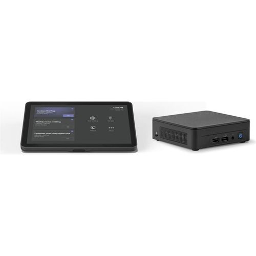 Logitech BASE Microsoft Teams Räume (ohne AV) mit Tap + ASUS NUC - Microsoft Teams Raumsystem (Logitech Tap, Mini-PC, Logitech PC Mount)