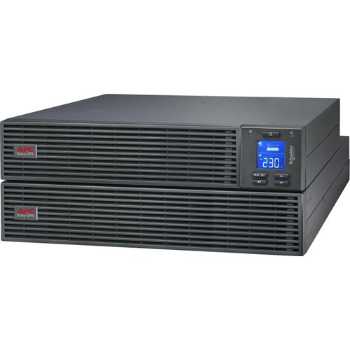APC Easy UPS On-Line, 3kVA/2,7kW, Rackmontage 4HE, 230V, 6x IEC C13 Ausgänge, Intelligenter Kartensteckplatz, LCD, verlängerte Laufzeit, mit Rackkit, 3 kVA, 2700 W, Sine, 105 V, 300 V, 40 - 70 Hz