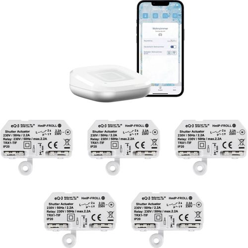 EQ-3 AG Homematic IP Starter Bundle Rollladensteuerung für 5 Rollladen