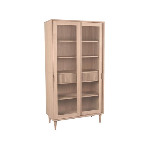 LABEL51 - Vitrinekasten Jule - Beige - 49x100x180cm