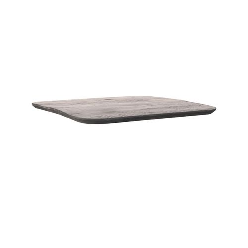LABEL51 - Eetkamertafel Tafelblad Sloppy Edge - Zwart - 70x70x3cm