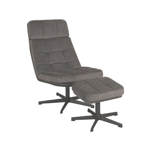 LABEL51 - Fauteuil Alvar - Grijs - 57x53x83cm