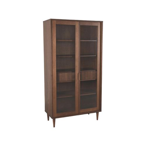 LABEL51 - Vitrinekasten Jule - Walnoot - 49x100x180cm