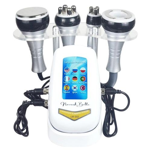 Kavitations Körperfett Reduktionsgerät - 4-in-1 Ultraschallgerät - 40 kHz Kavitation - Vakuumsaugung - Körperstraffung Massage - EU-Stecker
