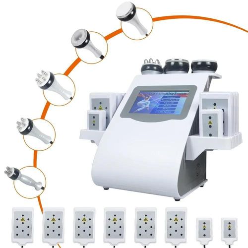 Kavitations Abnehmgerät - 6-in-1 40K Vakuum Kavitation Maschine - Körperstraffung - Fettabbau - Cellulite Entfernung - EU Stecker
