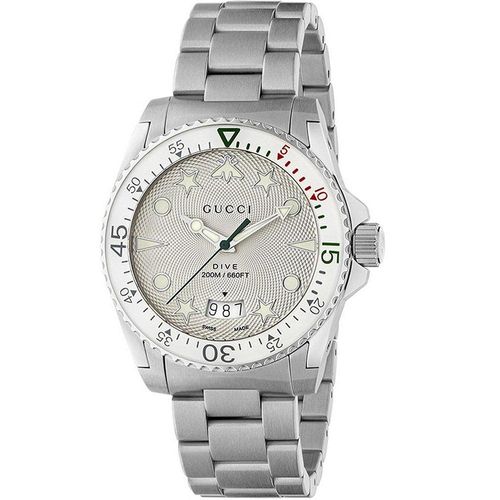 Gucci YA136336 Unisex-Tauchuhr aus Edelstahl