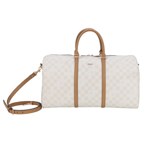 Weekender JOOP "cortina piazza aurora weekender lhz", Damen, Gr. B/H/T: 50cm x 29cm x 22cm, beige (birch), Lederimitat, Taschen Weekender, mit viel Stauraum