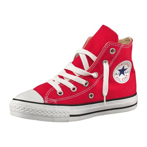 Sneaker CONVERSE "Kinder Chuck Taylor Hi", Kinder, Gr. 32, rot, Textil, Schuhe Skaterschuh Sneakerboots Canvassneaker Sneaker high, für Kinder