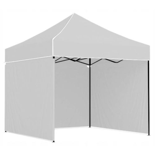 Ekspand | Partyzelt 3x3m - Weiß - Faltbar - Ideal für Gartenfeste - Wetterfest und Stabil
