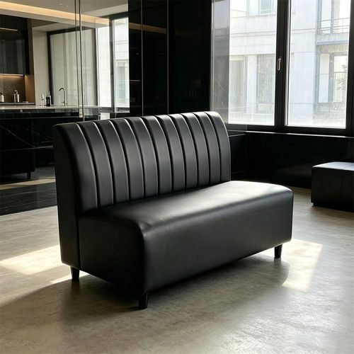 360Home Gastro Sitzbank Dinerbank Sofa Gastronomiemöbel Cafe Bar Restaurants Hotel Einrichtung Stuhl 120*65*85cm 【A28-91 】Schwarz