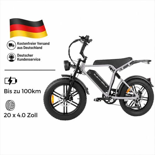 PIXAR E6 2.0 20-Zoll-E-Bike, 48 V, 15 Ah Akku, 7 Gänge, LCD-Display, Reichweite bis zu 100 km