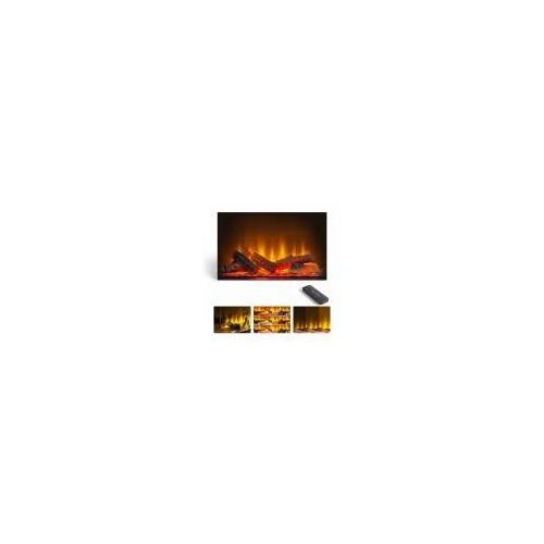 Acantha Aspire 50 elektrischer Einbaukamin 3D LED, 49×55,5×23,5 cm, Fernbedienung 1-2 kW Medienwand